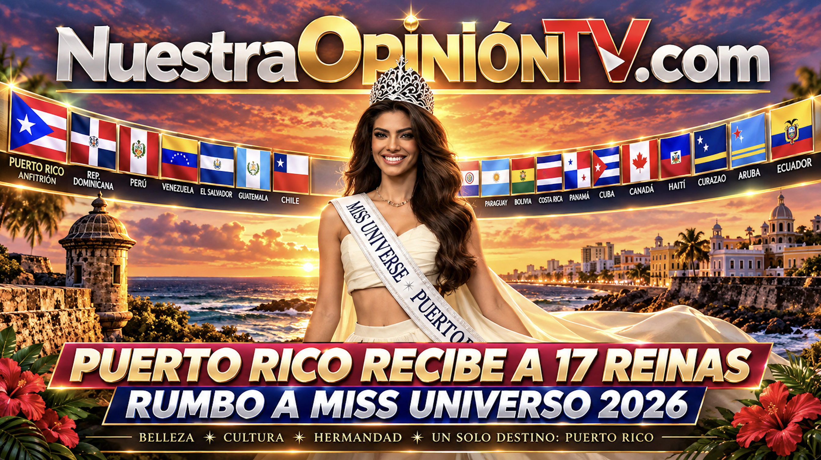 Puerto Rico recibe a 17 reinas rumbo a Miss Universo 2026